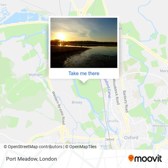 Port Meadow map