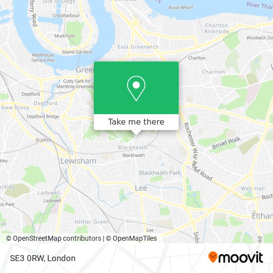 SE3 0RW map