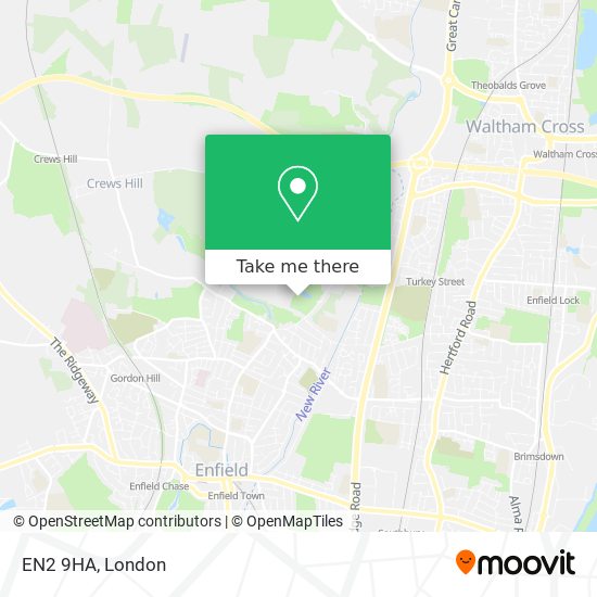 EN2 9HA map