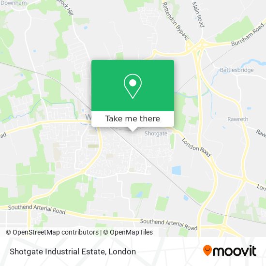 Shotgate Industrial Estate map