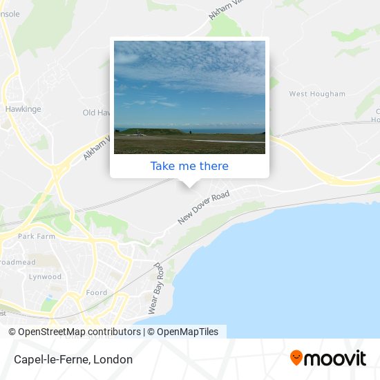 Capel-le-Ferne map