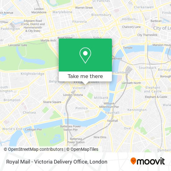 Royal Mail - Victoria Delivery Office map