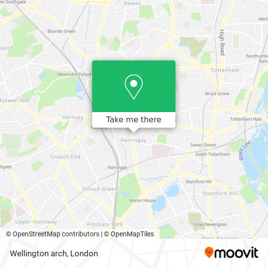 Wellington arch map