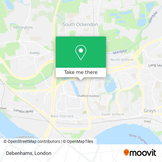 Debenhams map