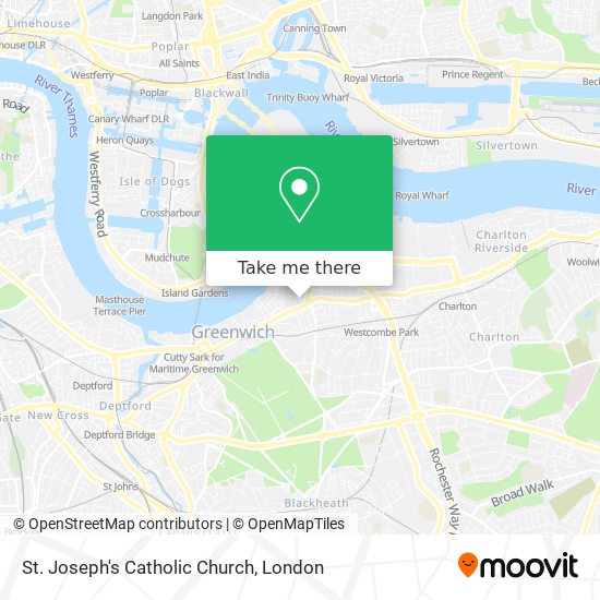 St. Joseph's Catholic Church map