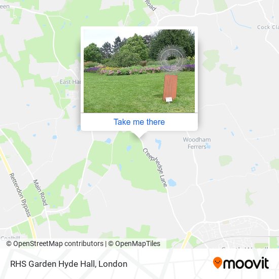 RHS Garden Hyde Hall map
