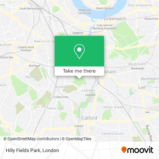 Hilly Fields Park map