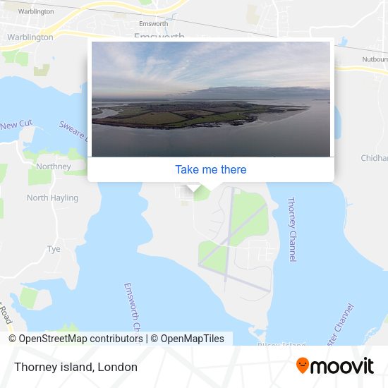 Thorney island map