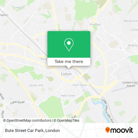 Bute Street Car Park map