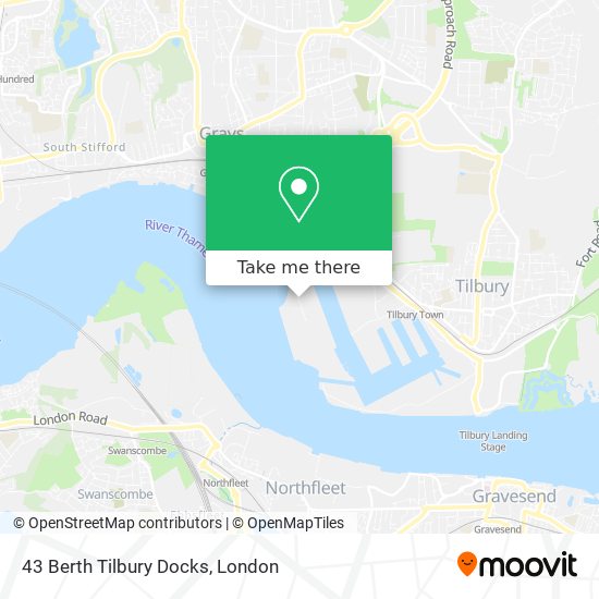 43 Berth Tilbury Docks map