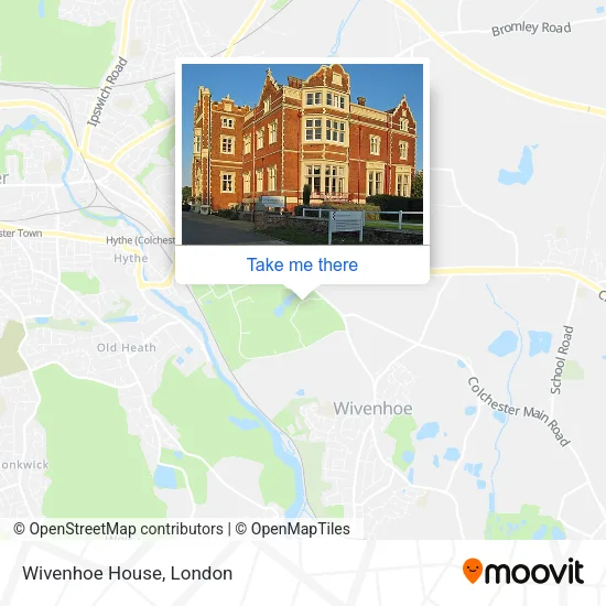 Wivenhoe House map
