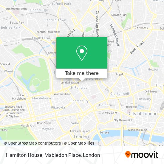 Hamilton House, Mabledon Place map
