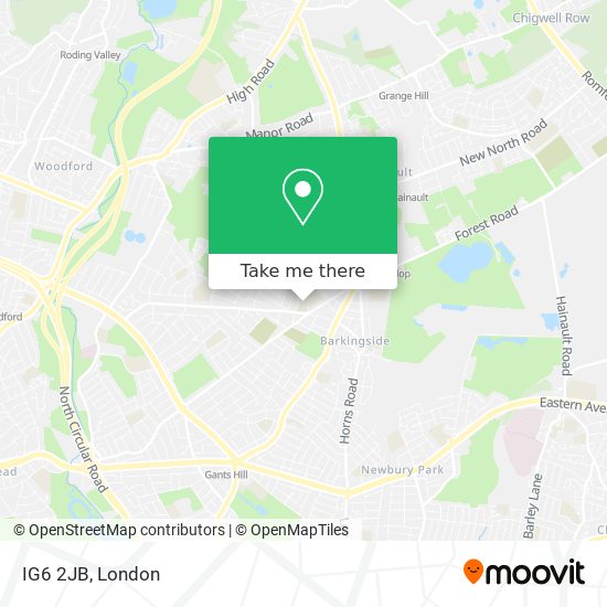 IG6 2JB map
