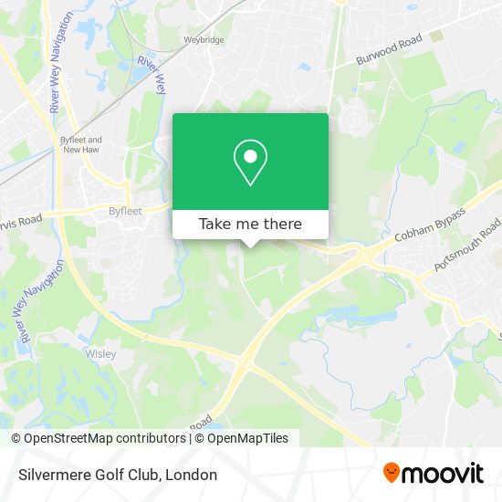 Silvermere Golf Club map