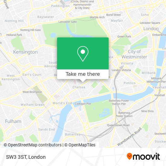 SW3 3ST map