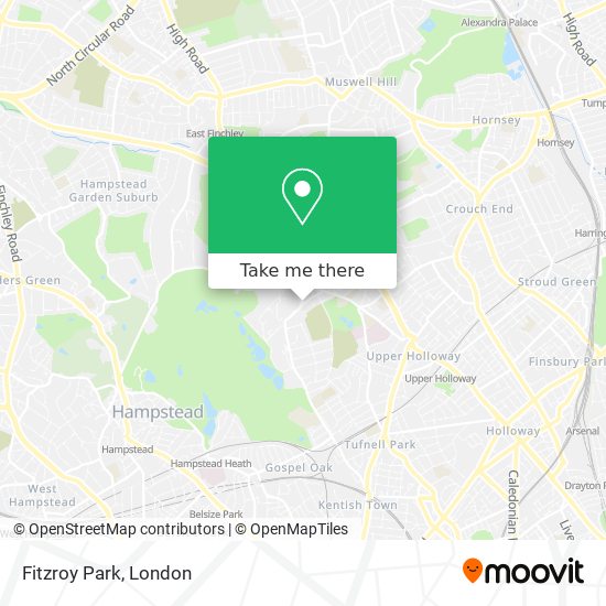 Fitzroy Park map