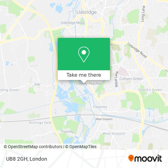 UB8 2GH map