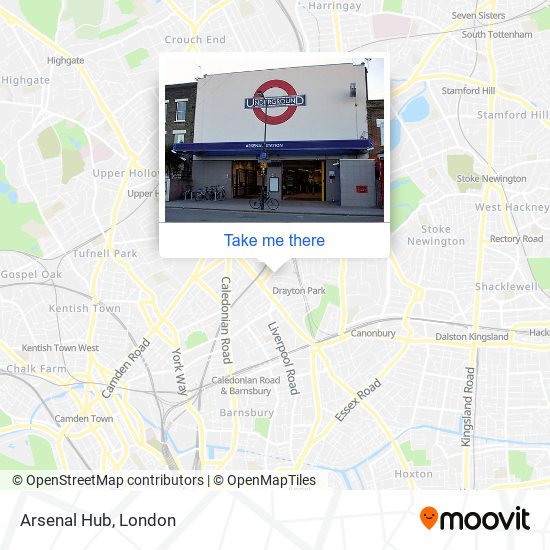 Arsenal Hub map