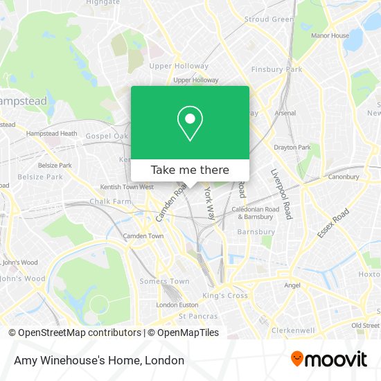 Amy Winehouse's Home map