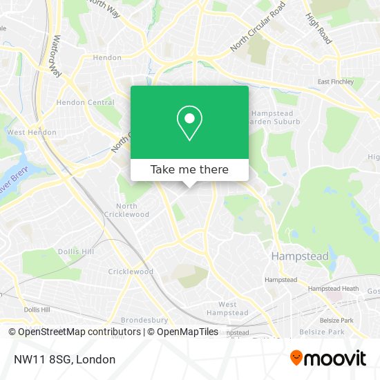 NW11 8SG map