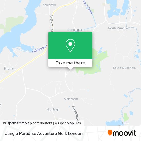 Jungle Paradise Adventure Golf map