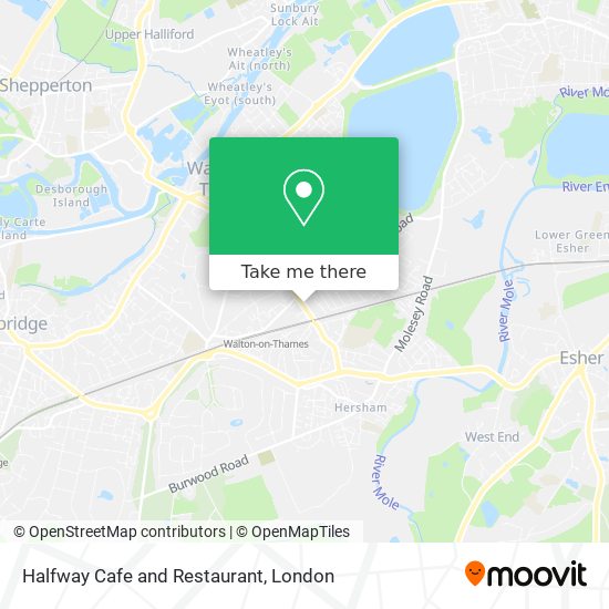 Halfway Cafe and Restaurant map