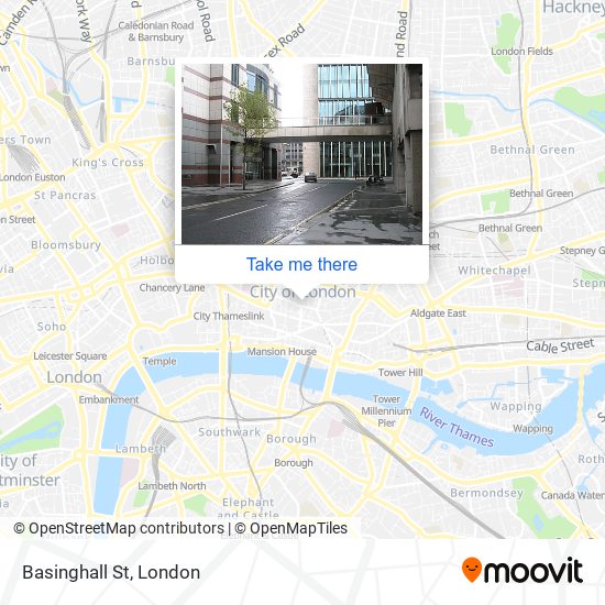 Basinghall St map