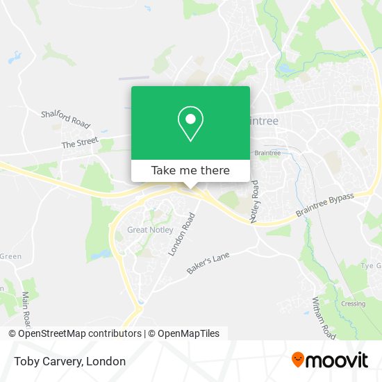 Toby Carvery map
