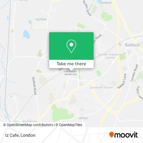 Iz Cafe map