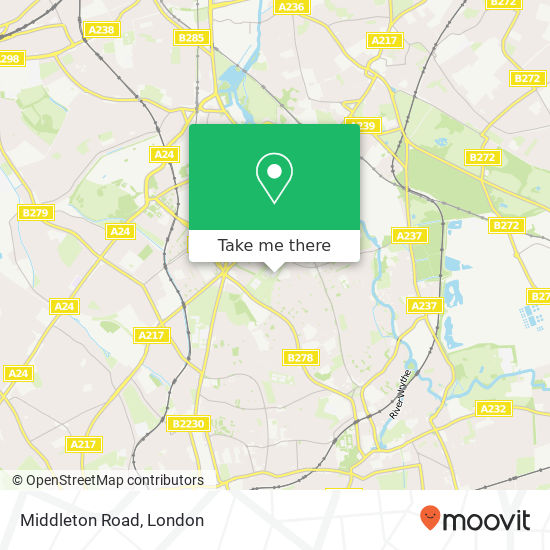 Middleton Road map