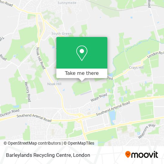 Barleylands Recycling Centre map