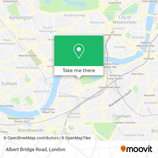 Albert Bridge Road map