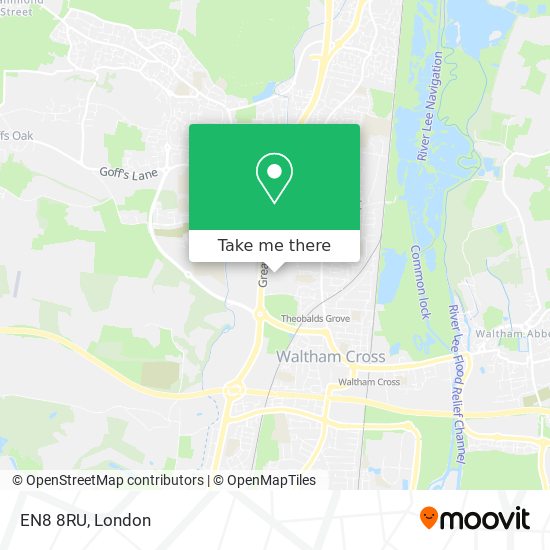 EN8 8RU map