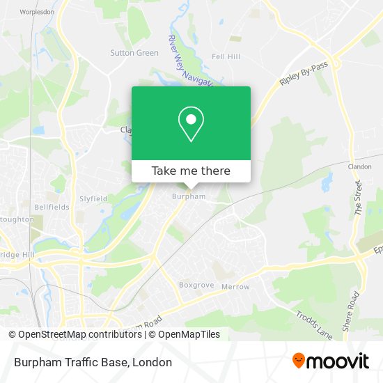 Burpham Traffic Base map