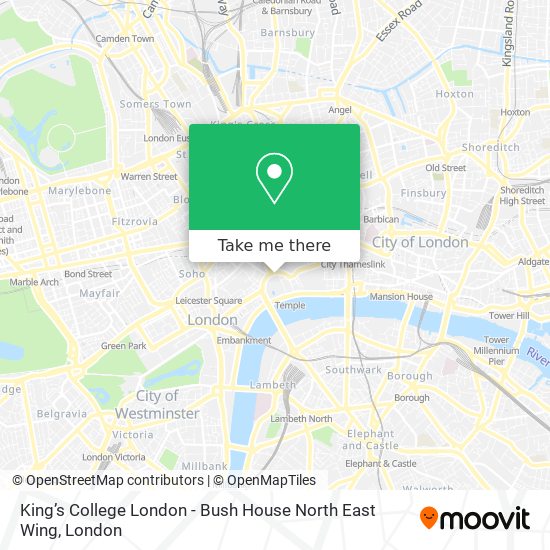 King’s College London - Bush House North East Wing map