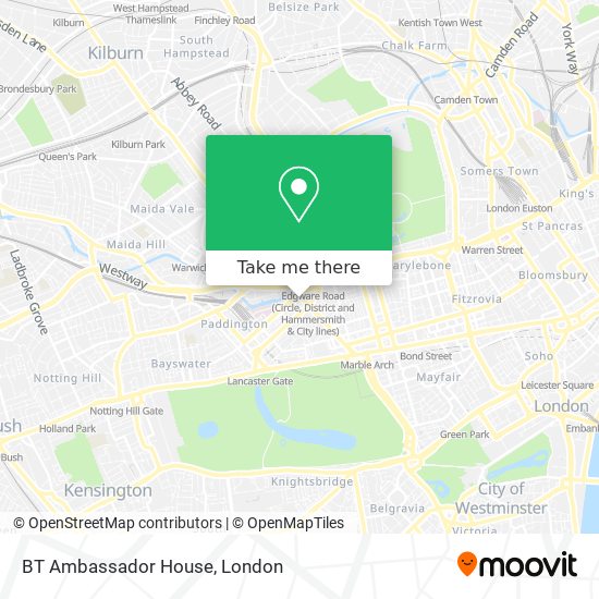 BT Ambassador House map