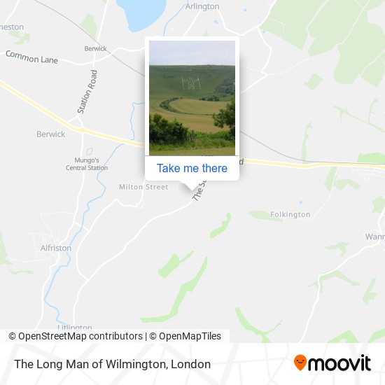 The Long Man of Wilmington map