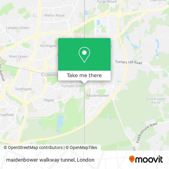 maidenbower walkway tunnel map