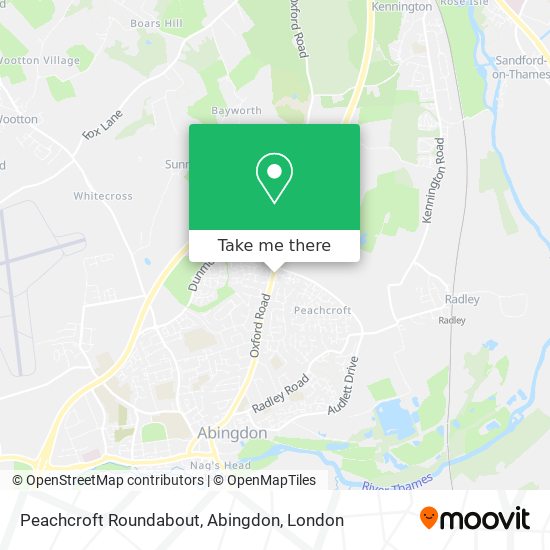 Peachcroft Roundabout, Abingdon map