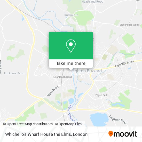 Whichello's Wharf House the Elms map