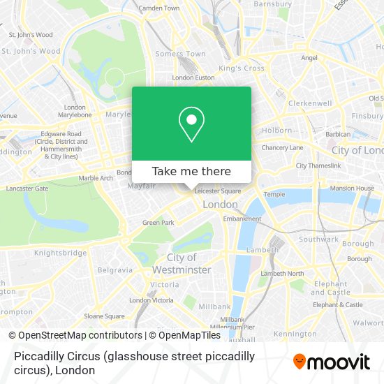 Piccadilly Circus (glasshouse street piccadilly circus) map