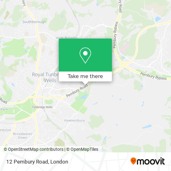 How to get to 12 Pembury Road in Royal Tunbridge Wells by Bus or