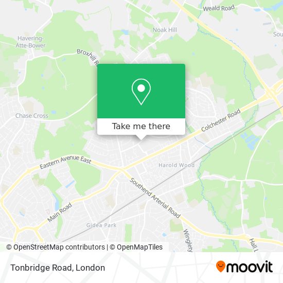 Tonbridge Road map