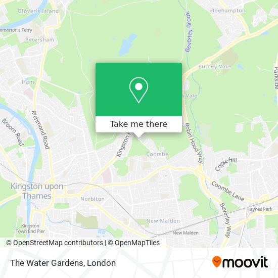 The Water Gardens map