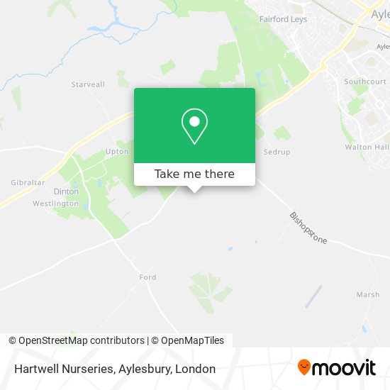 Hartwell Nurseries, Aylesbury map