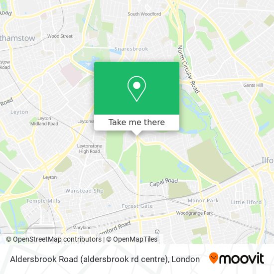 Aldersbrook Road (aldersbrook rd centre) map