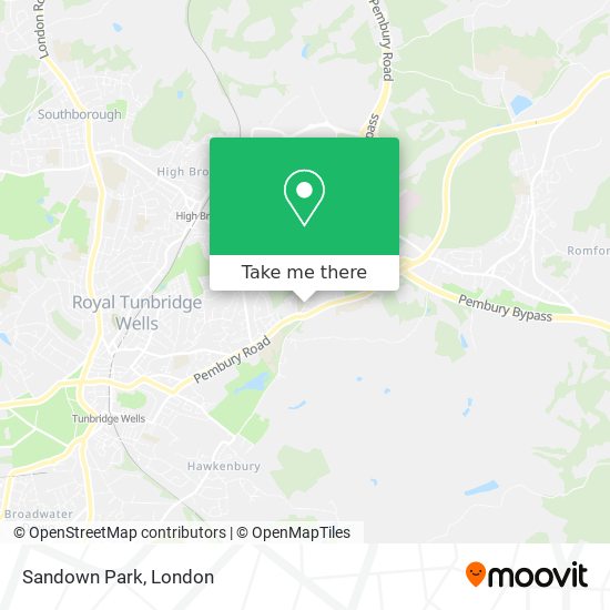Sandown Park map