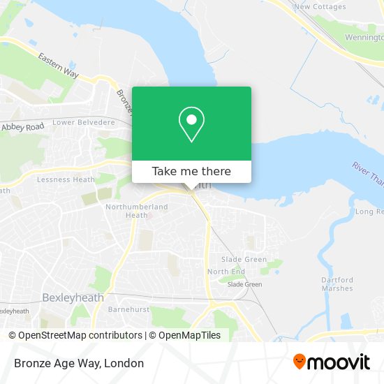 Bronze Age Way map