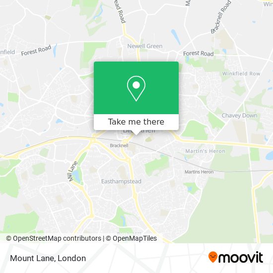 Mount Lane map