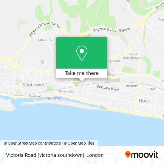 Victoria Road (victoria southdown) map